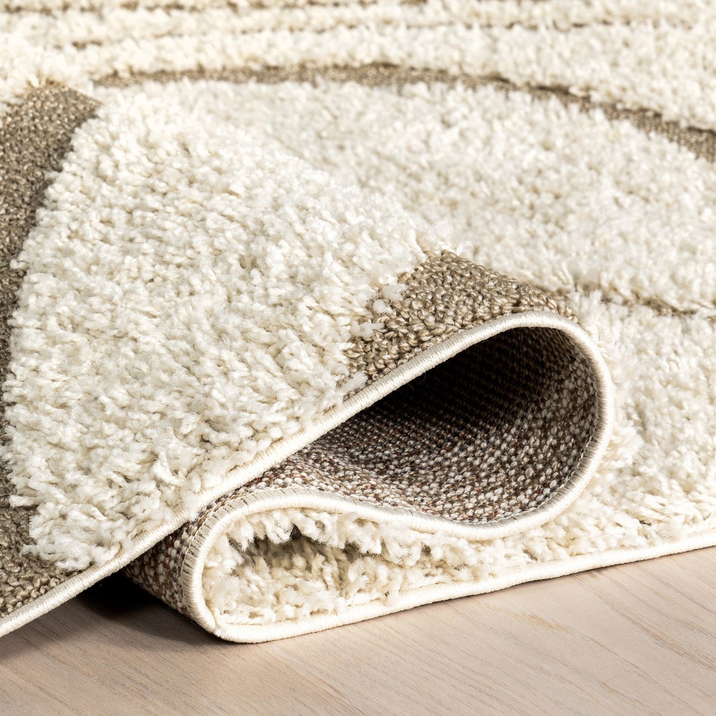 Nuloom Krista Contemporary Swirls Shag Area Rug