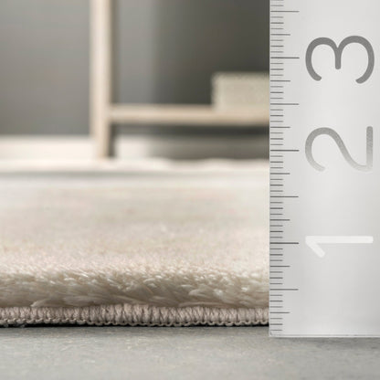 Nuloom Loni SuperiorWash Solid Machine Washable Shag Area Rug