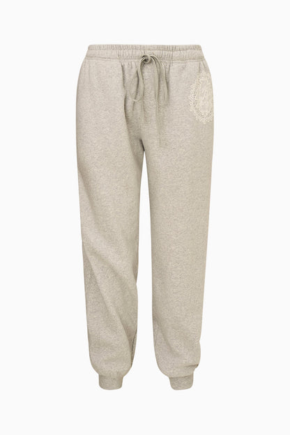 Pantalon de survêtement en coton avec logo en dentelle Caitirene