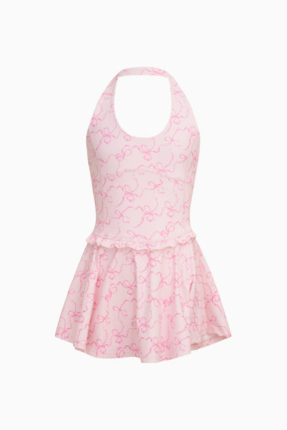 Robe de sport à imprimé nœud Carmon pour fille