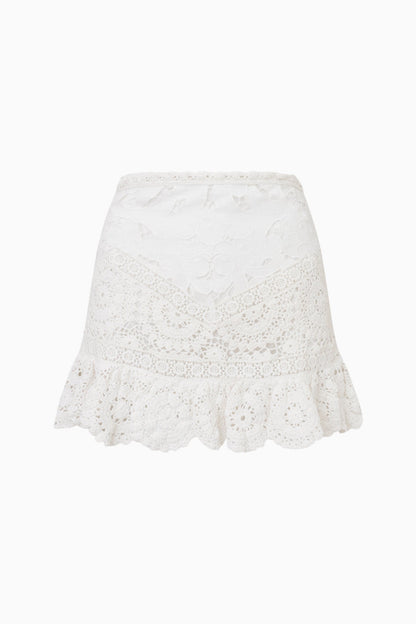 Mini-jupe en crochet Cherie