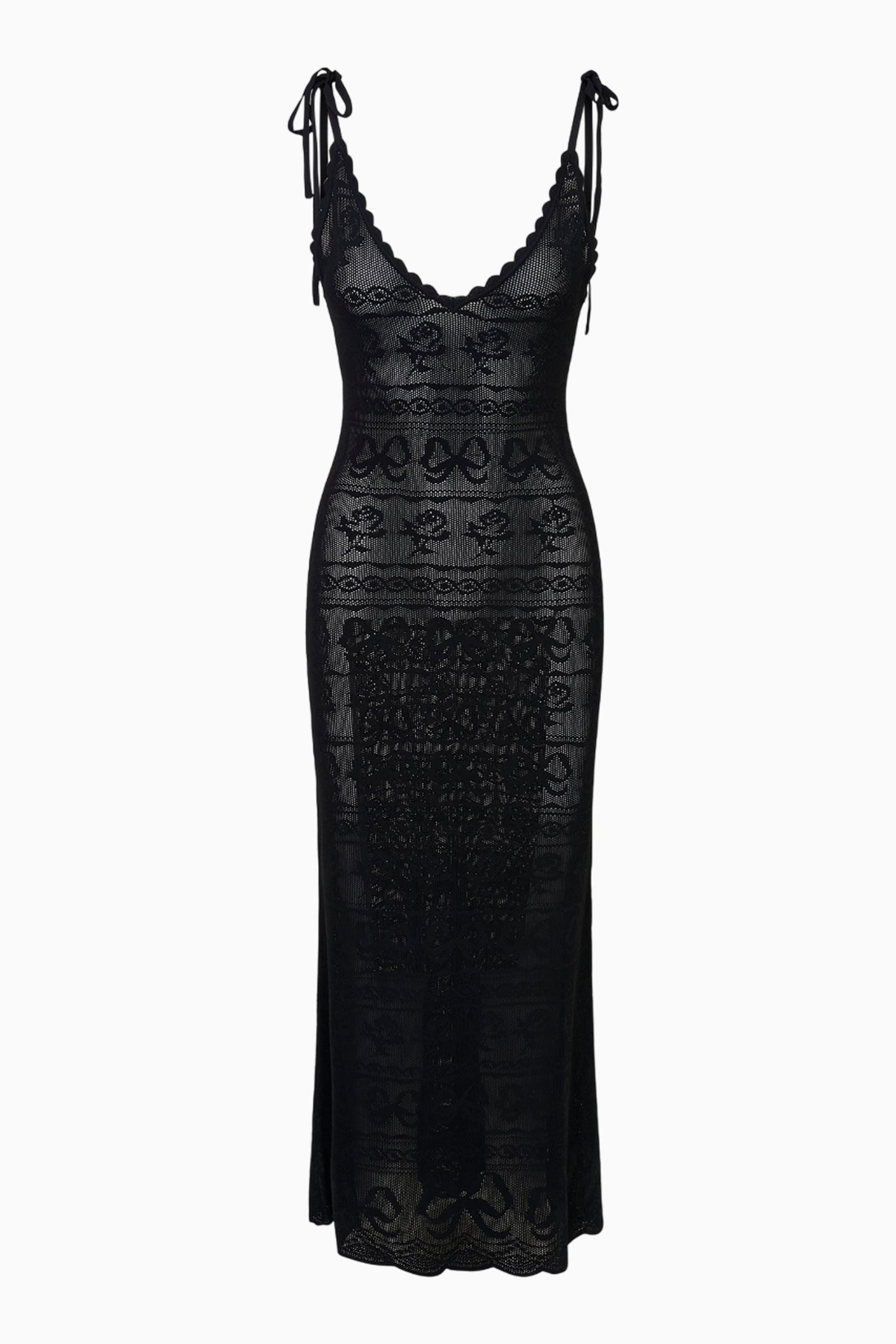 Robe longue en maille pointelle Cillian