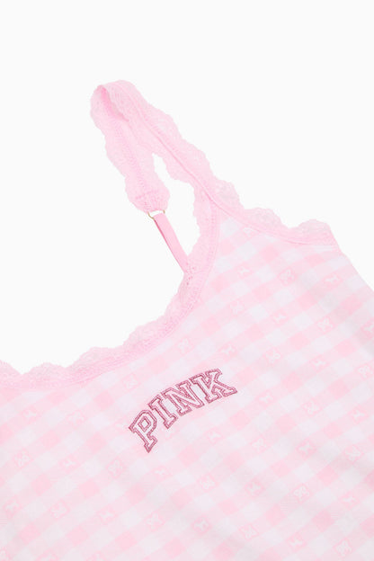 Camisole en coton PINK x LoveShackFancy