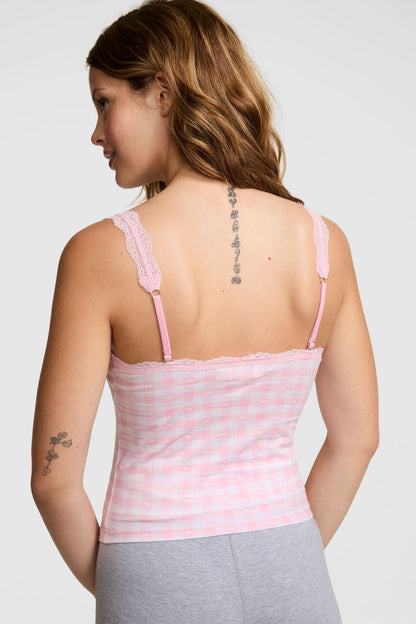 Camisole en coton PINK x LoveShackFancy