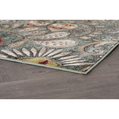 Caprice Mid-Century Modern Floral Indoor Area Rug