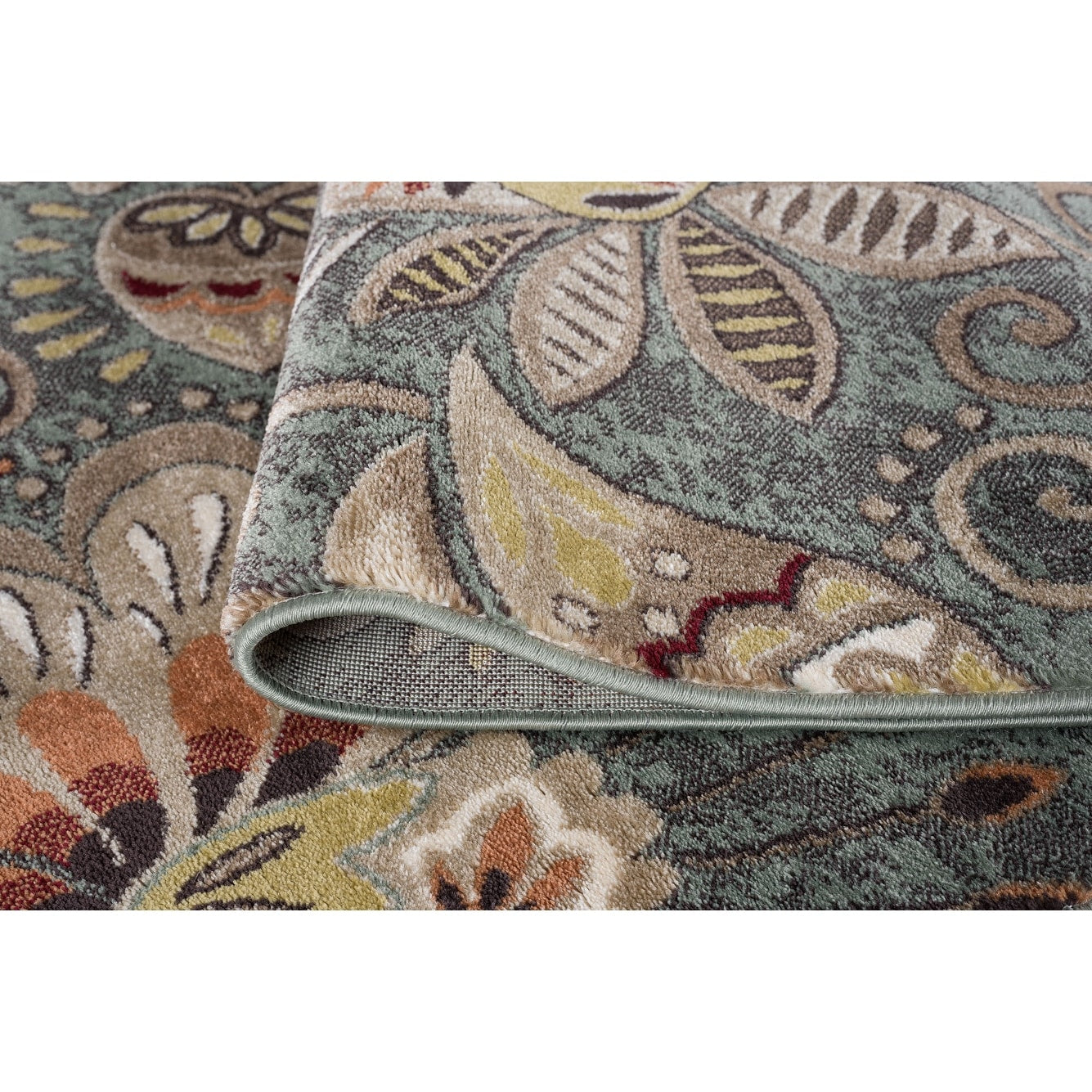 Caprice Mid-Century Modern Floral Indoor Area Rug