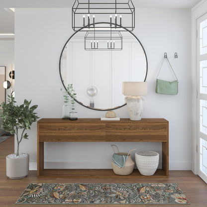 Caprice Mid-Century Modern Floral Indoor Area Rug