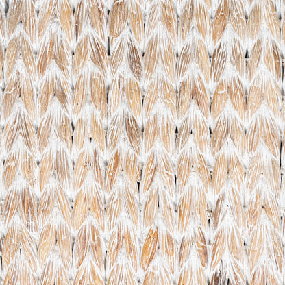 Happimess Bac de rangement sous le lit en jacinthe/bois avec roulettes et poignées