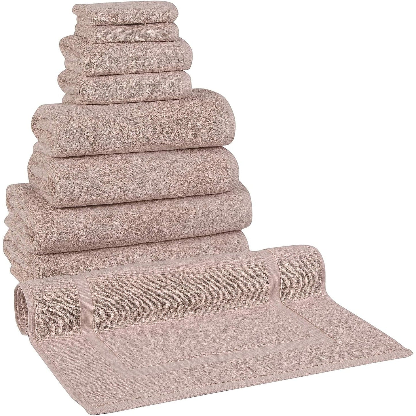 CTT %100 Turkish Cotton Towel Set 8 or 9 Pcs Quick Dry and Absorbent