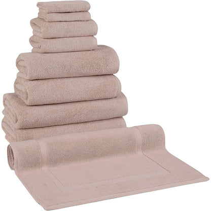 CTT %100 Turkish Cotton Towel Set 8 or 9 Pcs Quick Dry and Absorbent