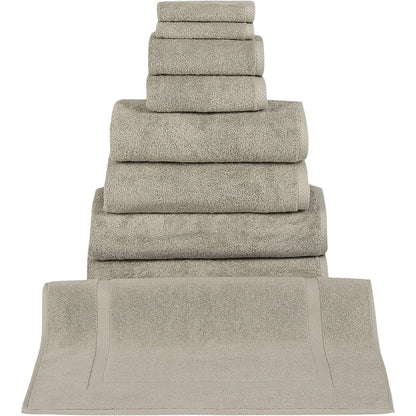 CTT %100 Turkish Cotton Towel Set 8 or 9 Pcs Quick Dry and Absorbent