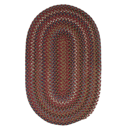 Colonial Mills Wayland Handmade Farmhouse Multicolor Braided Oval Rug