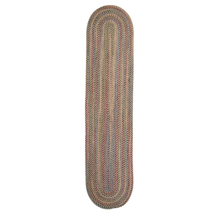 Colonial Mills Worley Multicolor Rustic Braided Handcrafted Runner Rug