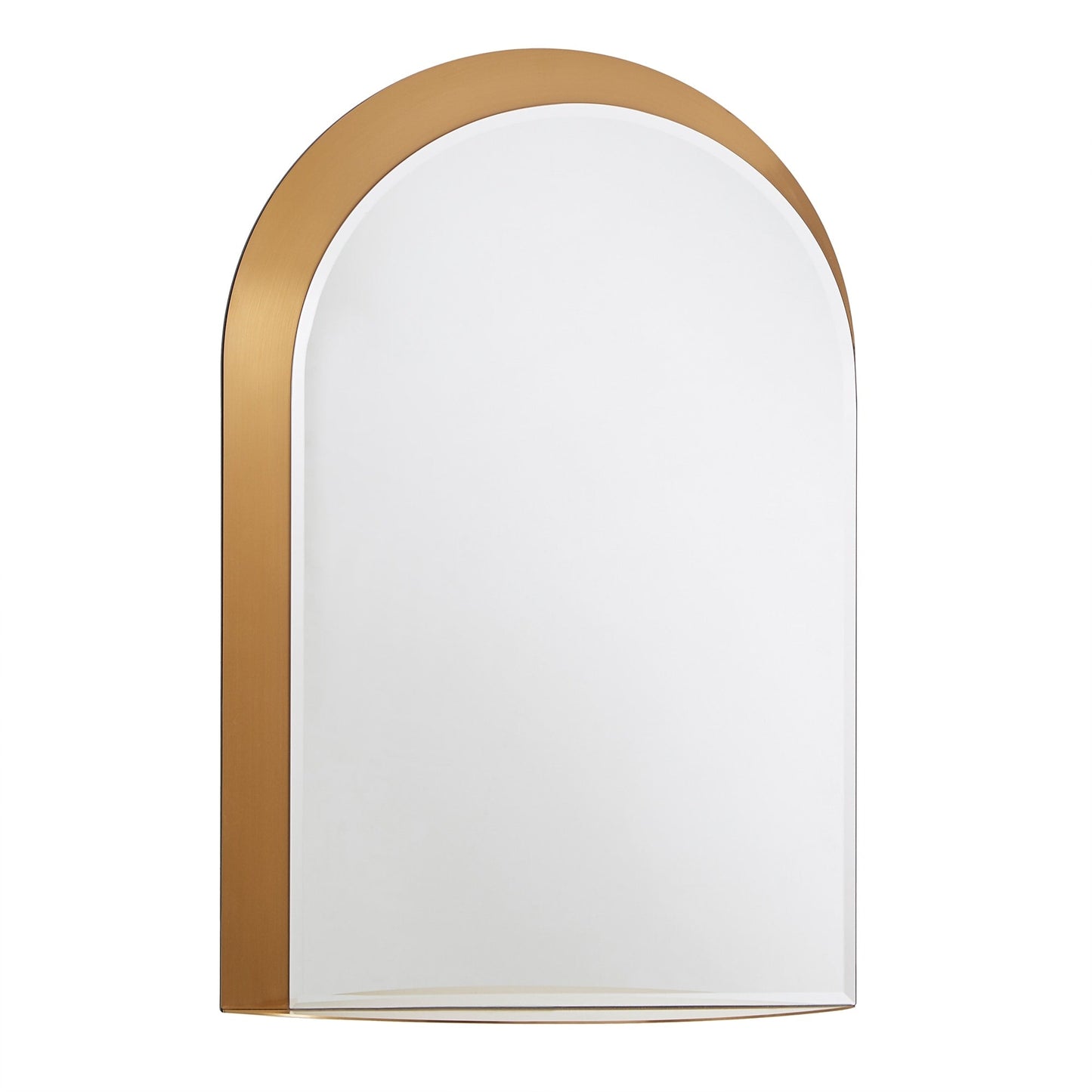 Miroir mural arqué en métal Concord avec étagère par iNSPIRE Q Bold