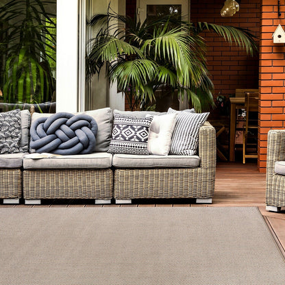 Contemporary Solid Indoor/Outdoor Area Rug