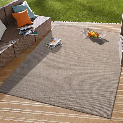 Contemporary Solid Indoor/Outdoor Area Rug