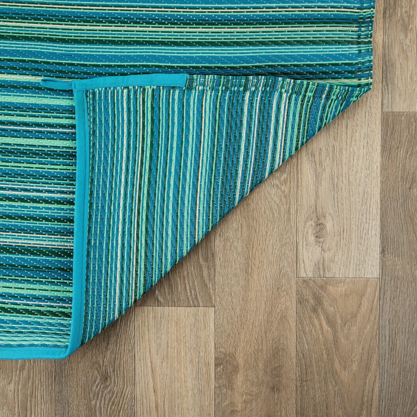 Contemporary Stripe Reversible Plastic Outdoor Rugs