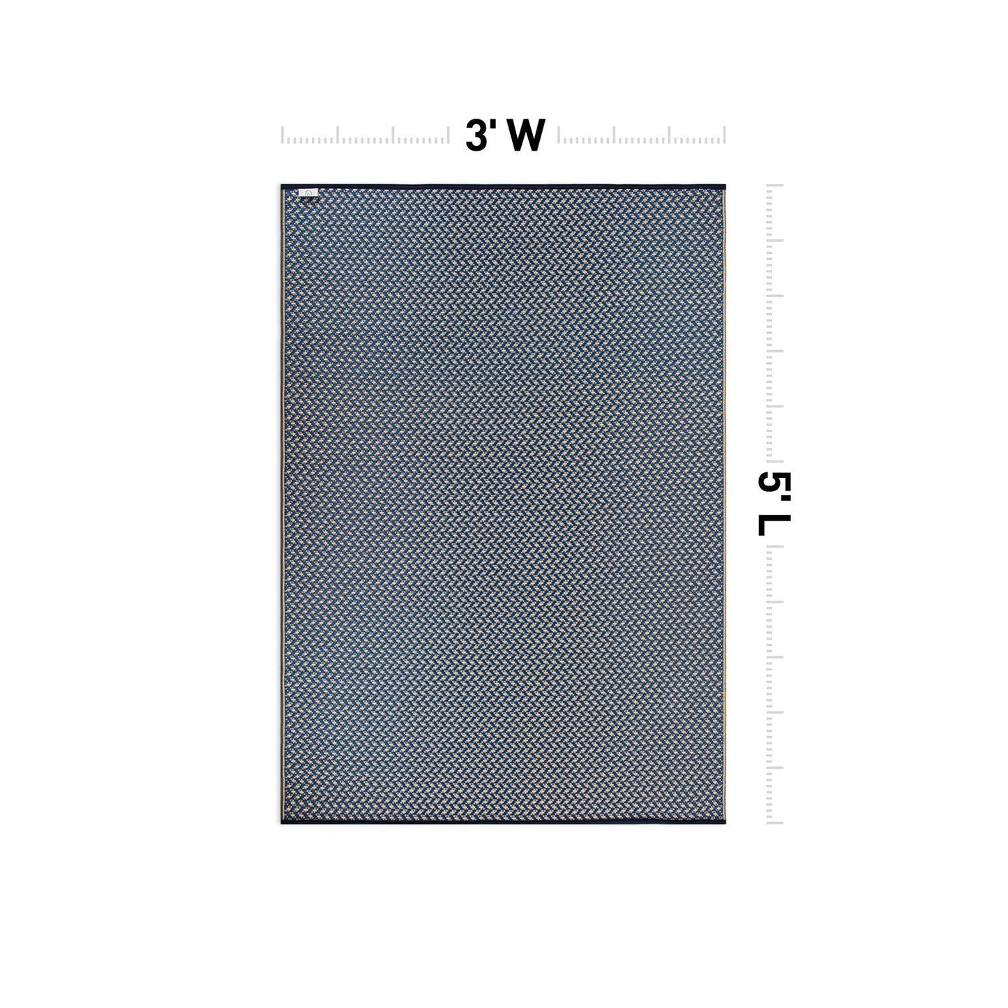 Contemporay Solid Reversible Plastic Outdoor Rugs