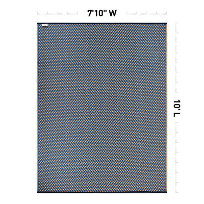 Contemporay Solid Reversible Plastic Outdoor Rugs