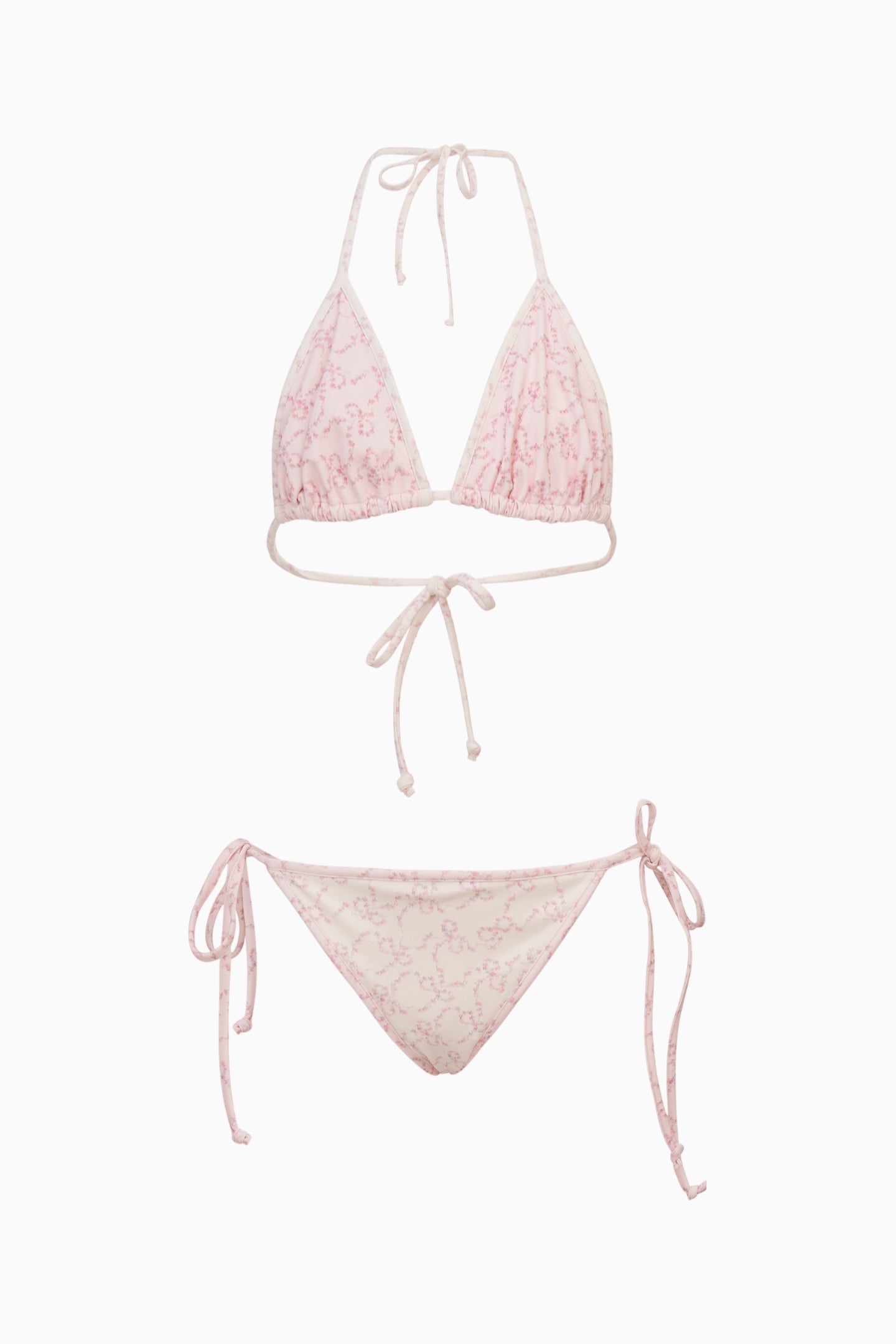 Bikini à imprimé floral et nœud Dannie pour préadolescente