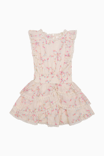 Robe Decker Luna Rosa Fleur pour fille