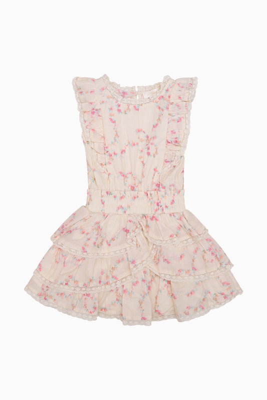 Robe Decker Luna Rosa Fleur pour fille