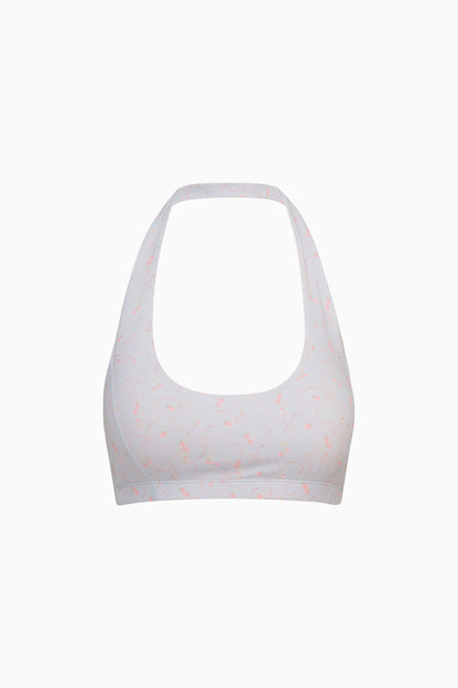 Soutien-gorge actif à fleurs bleues Dierdra