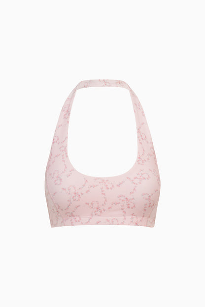 Soutien-gorge actif à imprimé floral et nœud Dierdra