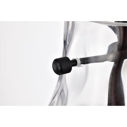 Daelan Clear Dimpled Glass Single Light Pendant Light - 12in