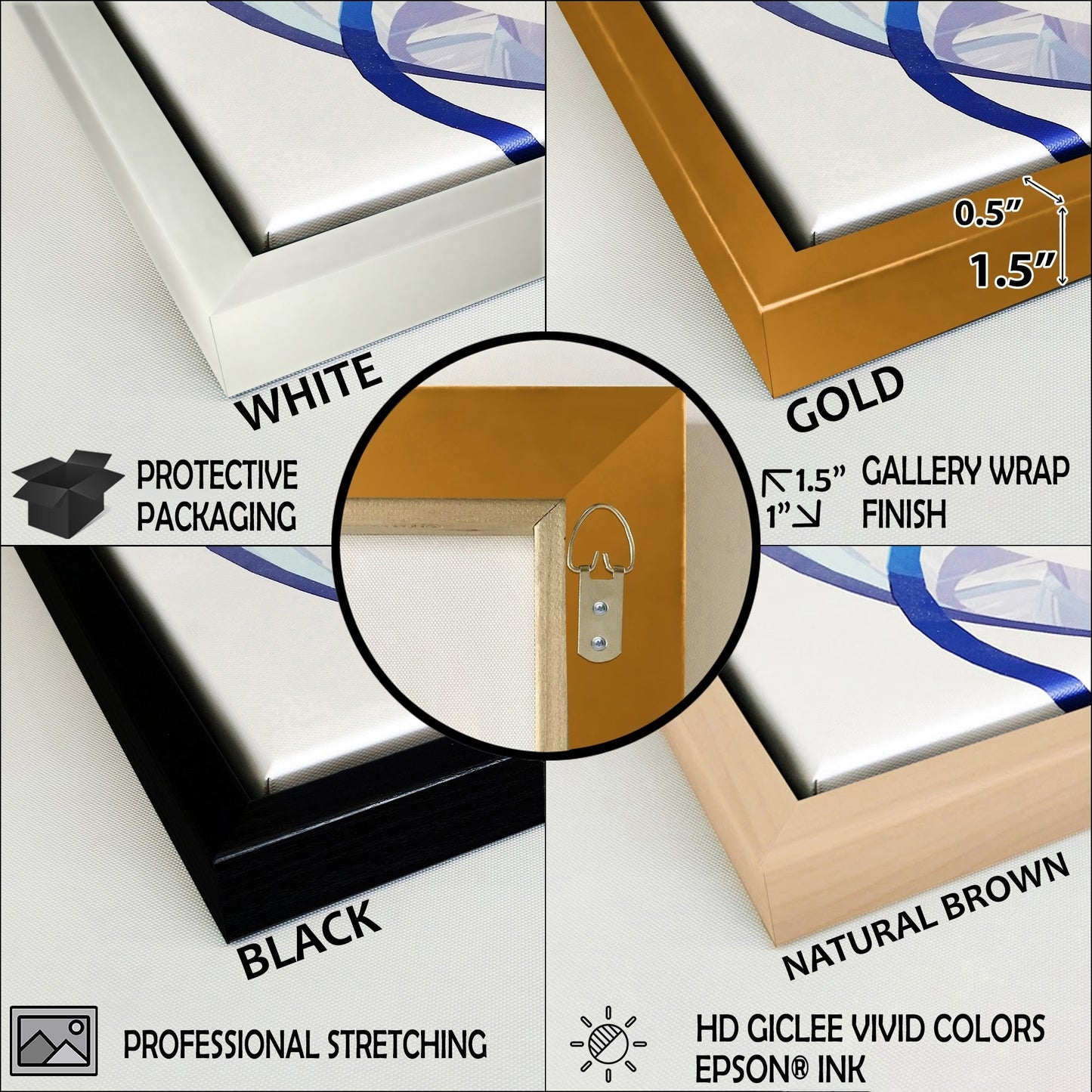 Designart Green Luxury Abstract Fluid Art I Modern Framed Canvas Wall Art Print