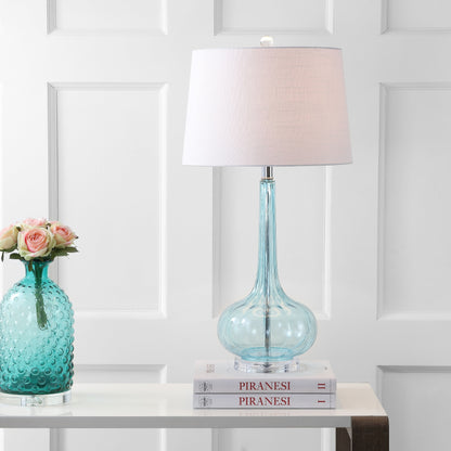 Lampe de table à LED Diamante 28,5 en verre rose (lot de 2) par JONATHAN Y