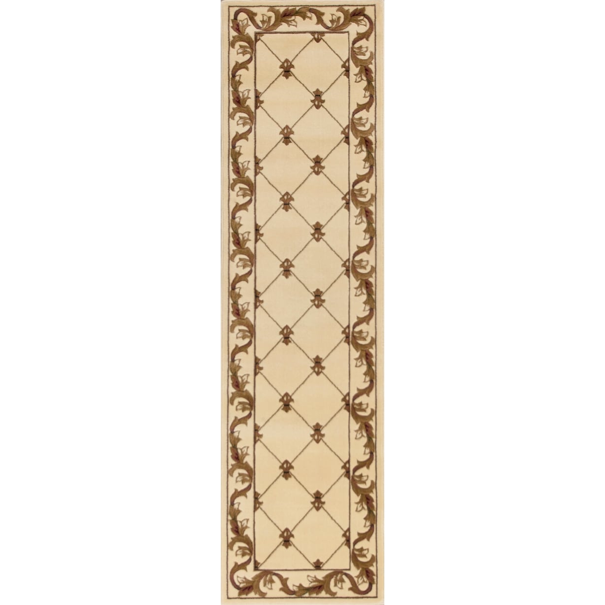 Domani Classics Victorian Bordered Trellis Area Rug