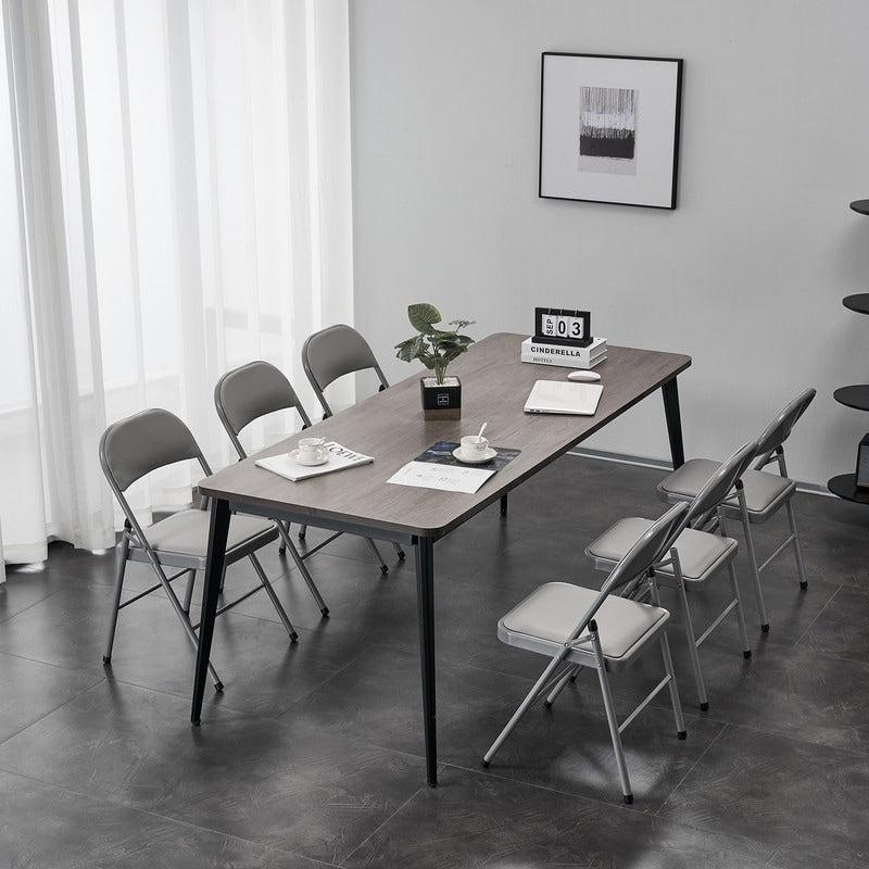 Elegant Foldable Iron & PVC Chairs for Convention & Exhibition White