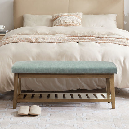 Banc à chaussures d'entrée Banc de rangement Banc rembourré