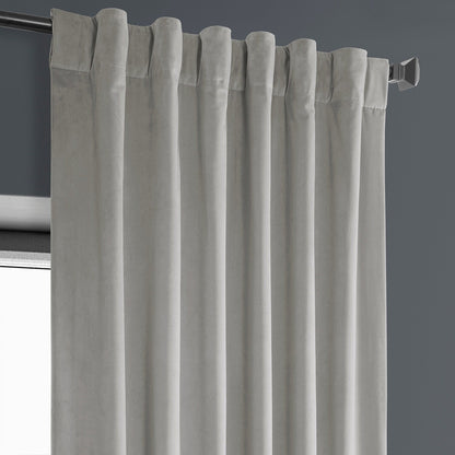 Exclusive Fabrics Heritage Plush Velvet Room Darkening Curtain (1 Panel) - Luxurious Single Drapery for Enhanced Room Darkening