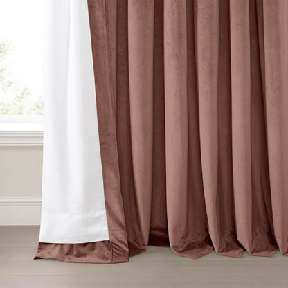 Exclusive Fabrics Heritage Plush Velvet Room Darkening Curtains (1 Panel) Luxury Velvet Curtains for Bedroom & Living Room.