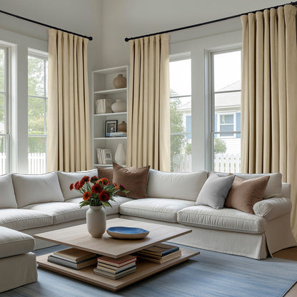 Exclusive Fabrics Heritage Plush Velvet Room Darkening Curtains (1 Panel) Luxury Velvet Curtains for Bedroom & Living Room.