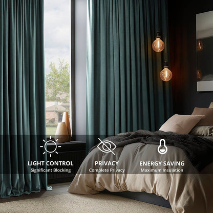 Exclusive Fabrics Signature Blackout Velvet Curtain (1 Panel)