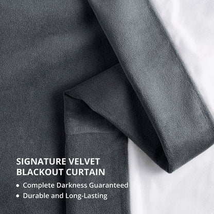 Exclusive Fabrics Signature Blackout Velvet Curtain (1 Panel)