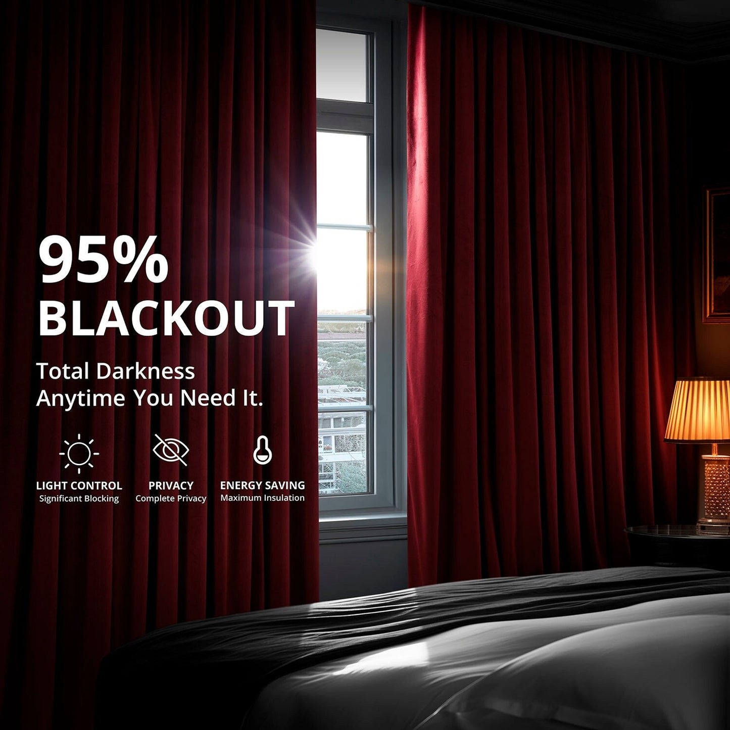 Exclusive Fabrics Signature Blackout Velvet Curtain (1 Panel)