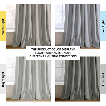 Exclusive Fabrics Signature Extra Wide Blackout Velvet Curtains (1 Panel) - Luxurious Blackout Drapes