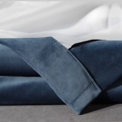 Exclusive Fabrics Signature Plush Velvet Hotel Blackout Curtains (1 Panel) - Luxury Soft Drapery for Light Control & Elegance