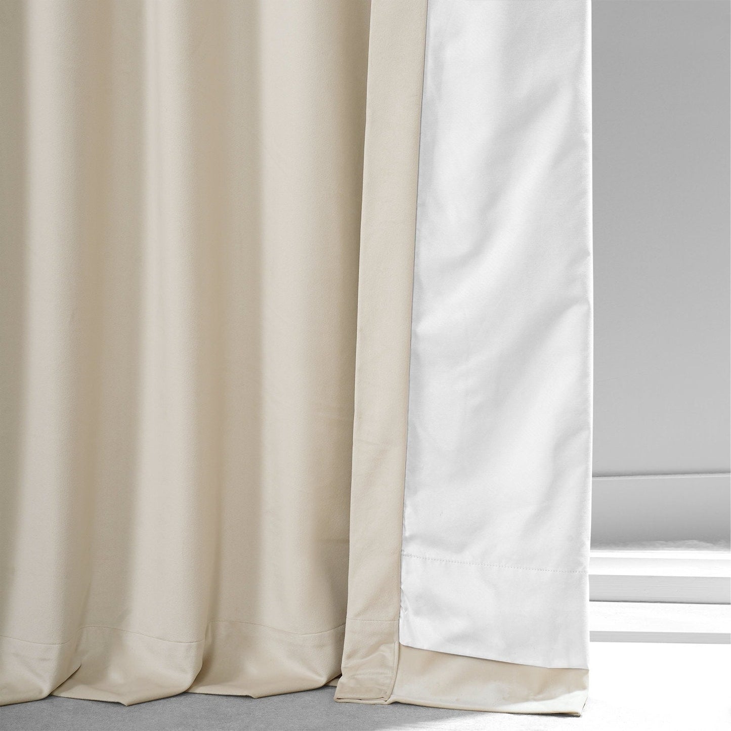 Exclusive Fabrics Signature Plush Velvet Hotel Blackout Curtains (1 Panel) - Luxury Soft Drapery for Light Control & Elegance