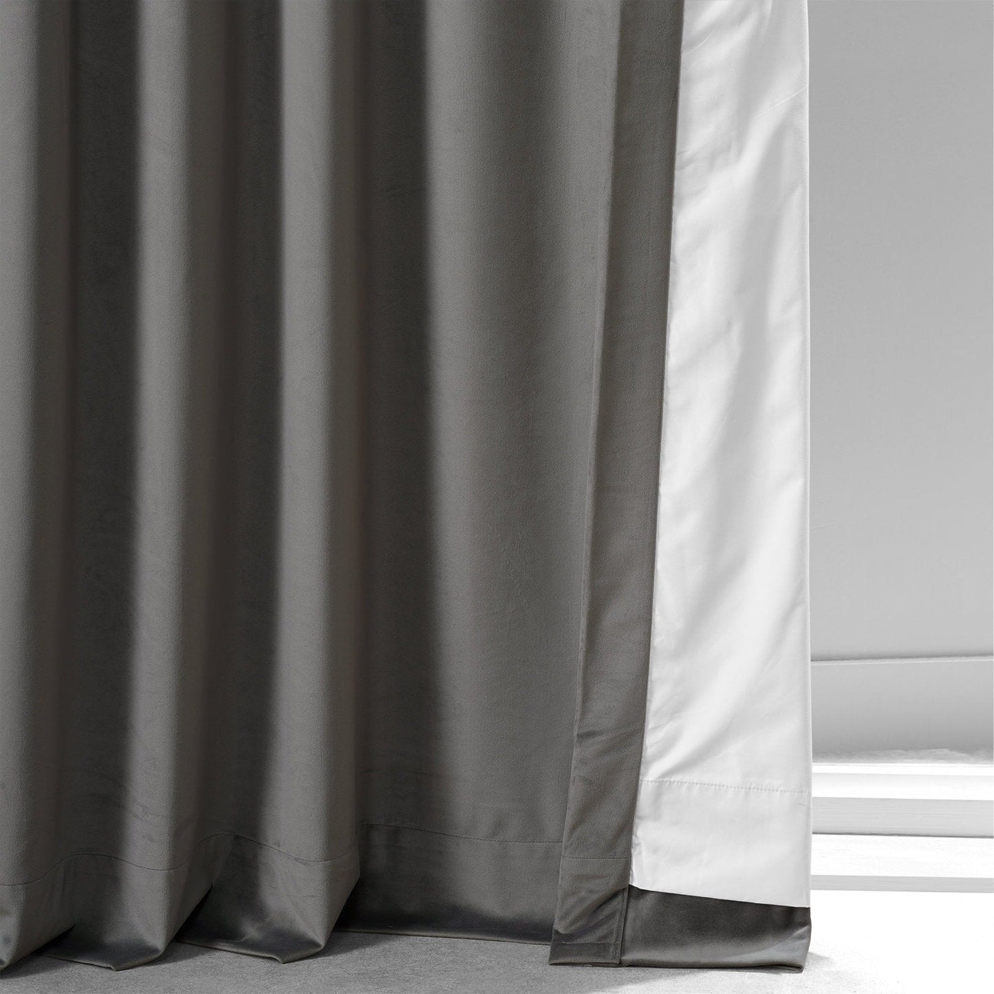 Exclusive Fabrics Signature Plush Velvet Hotel Blackout Curtains (1 Panel) - Luxury Soft Drapery for Light Control & Elegance