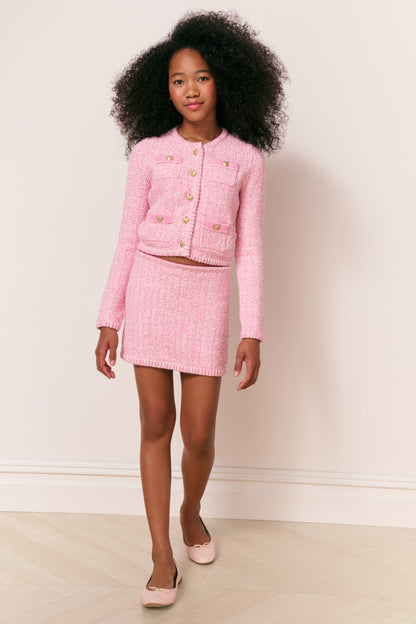 Jupe en tricot de coton Rubina pour fille