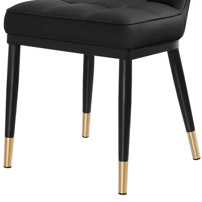 Lot de 2/4 chaises de salle à manger rembourrées en similicuir