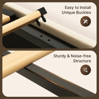 Cadre de lit relevable avec rangement, cadre de lit plateforme rembourré avec système de rangement hydraulique et tête de lit