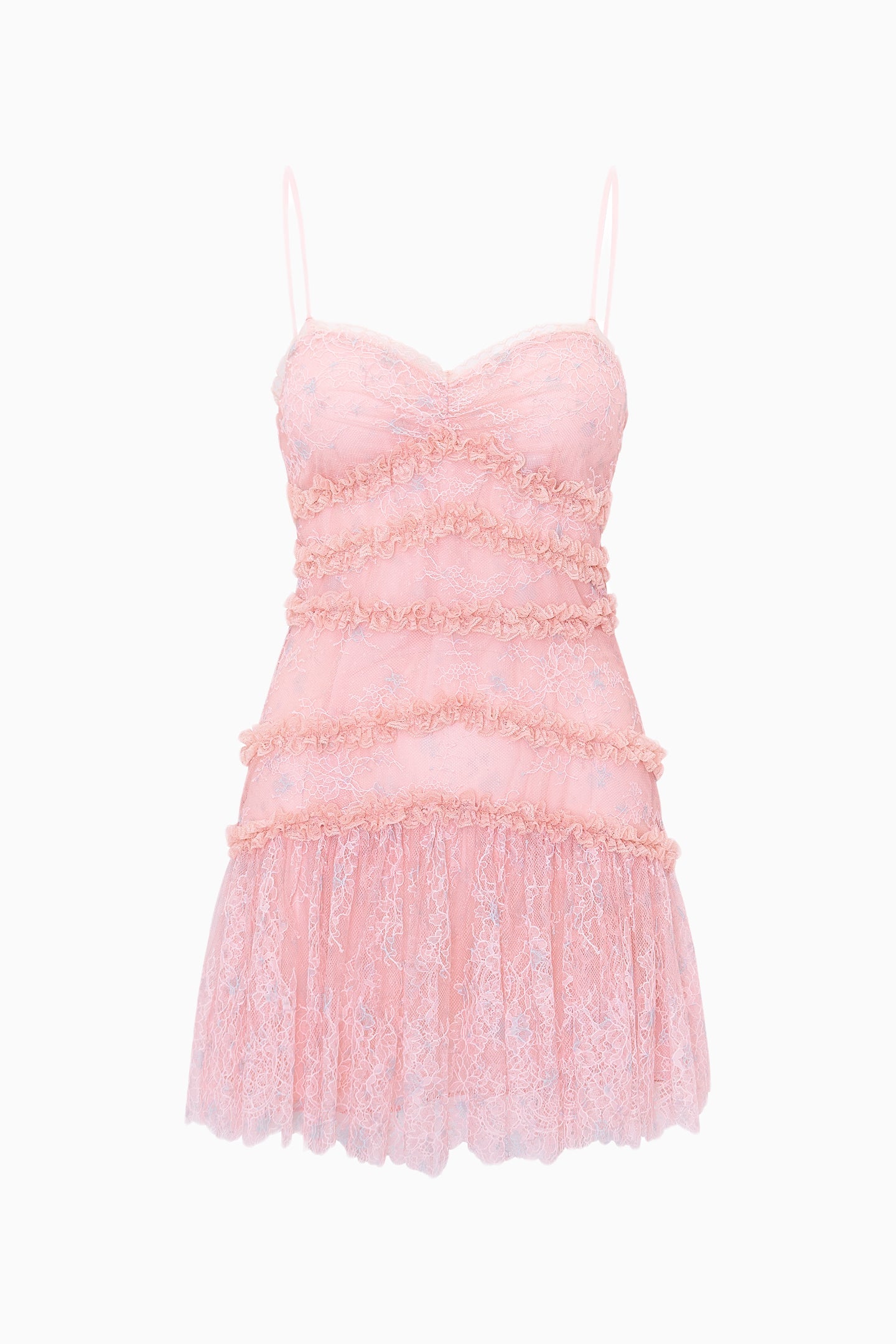 Mini-robe en dentelle de Chantilly Galilea