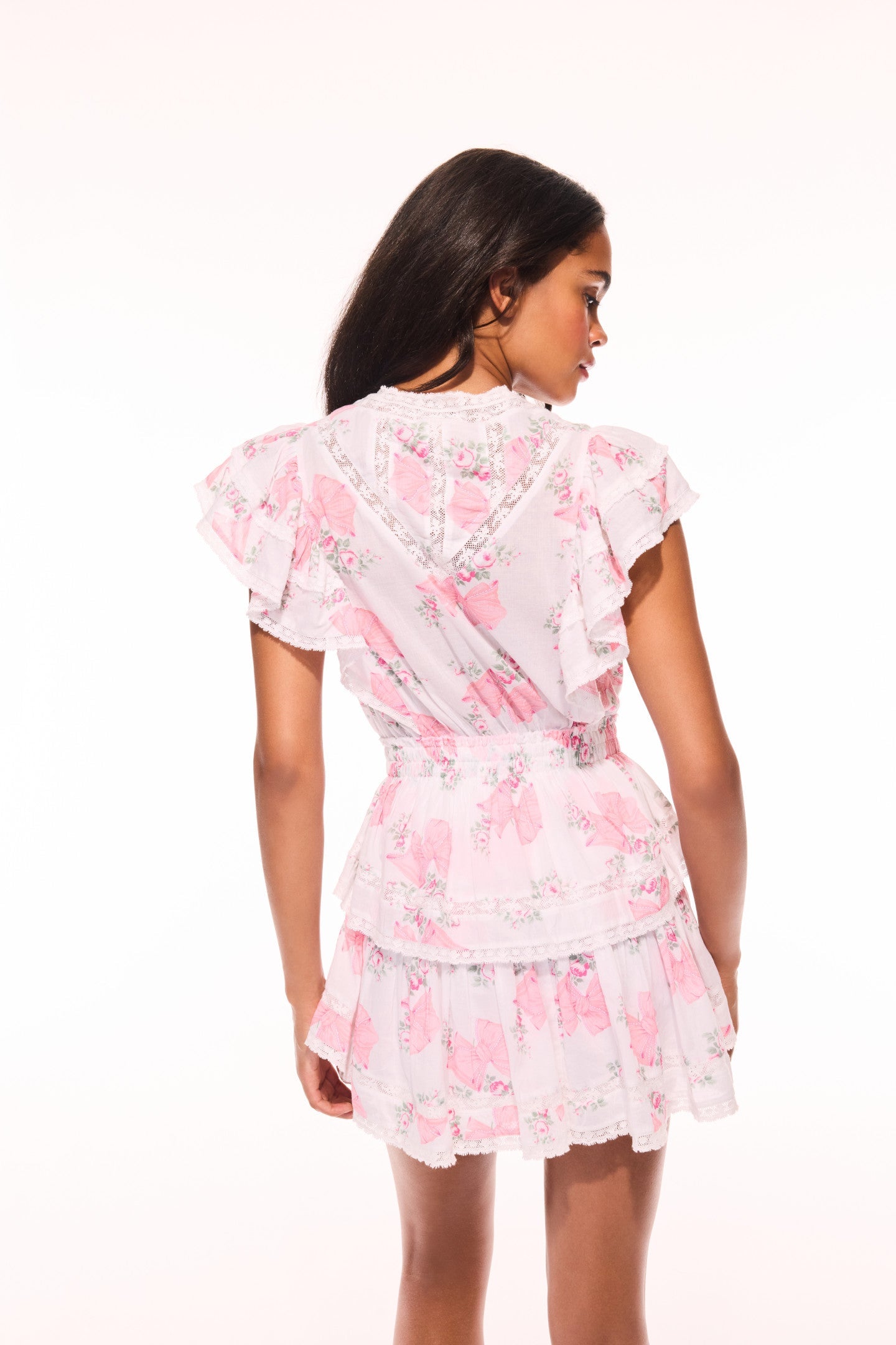 Mini-robe d'été à imprimé héritage Gwen