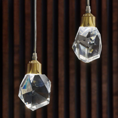 Galway Crystal Rock LED Pendant / Chandelier by iNSPIRE Q Bold